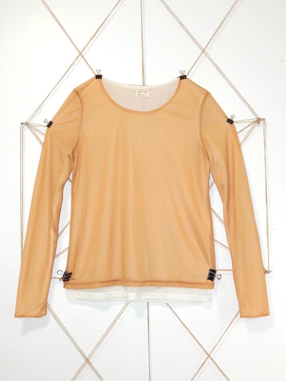 Helmut Lang, Doubled Layered Sheer Long Sleeve, c. 1997